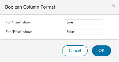 boolean format dialog